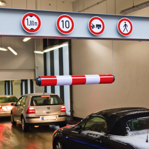 Moravia Limitatore di altezza MORION in plastica, lunghezza 950 mm