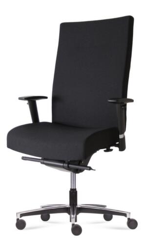 Sedia girevole da ufficio Manage XL con supporto lombare regolabile, nero