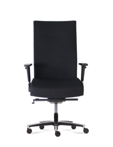 Sedia girevole da ufficio Manage XL con supporto lombare regolabile, nero