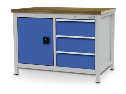 Bedrunka + Hirth Banco da lavoro con struttura in molti colori e piani diversi