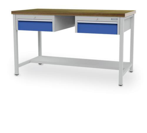 Bedrunka + Hirth Banco da lavoro con struttura in molti colori e piani diversi