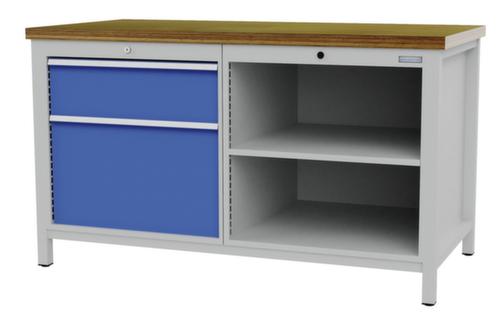 Bedrunka + Hirth Banco da lavoro con struttura in molti colori e piani diversi