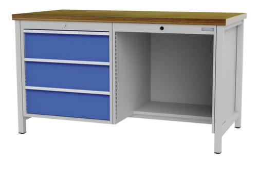 Bedrunka + Hirth Banco da lavoro con struttura in molti colori e piani diversi