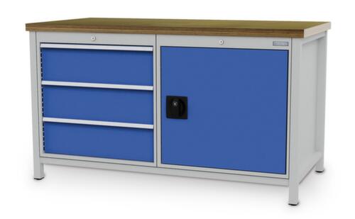 Bedrunka + Hirth Banco da lavoro con struttura in molti colori e piani diversi