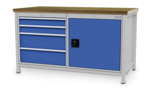 Bedrunka + Hirth Banco da lavoro con struttura in molti colori e piani diversi