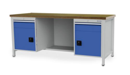 Bedrunka + Hirth Banco da lavoro con struttura in molti colori e piani diversi