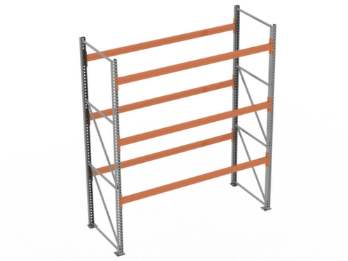 META Portapallet MULTIPAL per 12 pallet, 2870 mm di larghezza, 4 piani di stoccaggio