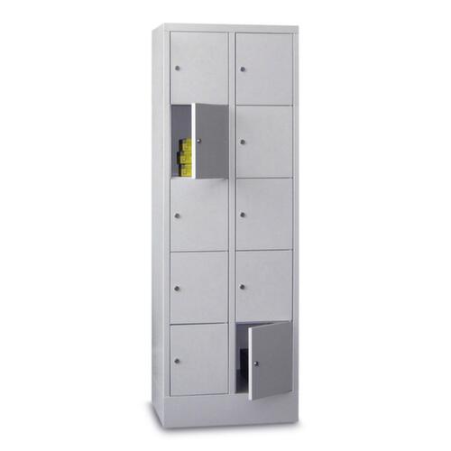PAVOY Armadio spogliatoio Basis grigio chiaro con fino a 20 scomparti