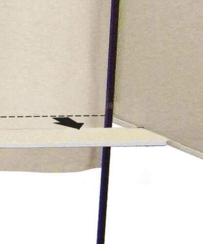 PROCITY cabina elettorale per persone su sedia a rotelle, larghezza x profondità 1000 x 1300 mm