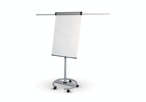 MAUL lavagna portablocco mobile MAULsolid con 2 fermafogli,altezza 1780 - 1960 mm