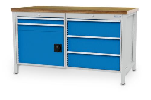 Bedrunka + Hirth Banco da lavoro con struttura in molti colori e piani diversi