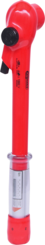 Chiave dinamometrica da 1/2" con isolamento protettivo e testa a cricchetto reversibile