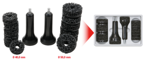 Set di smerigliatrici per mozzi