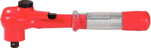 Chiave dinamometrica da 1/2" con isolamento protettivo e testa a cricchetto reversibile
