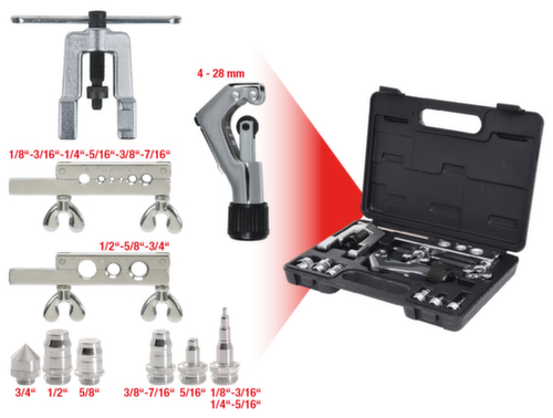 Set di flange e prese per aria condizionata e refrigerazione 1/8"-3/4"