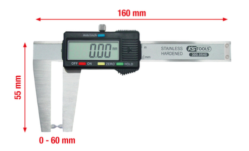 Pinza digitale per dischi freno 0-60mm