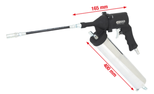 Ingrassatore ad aria compressa con tubo flessibile e ugello
