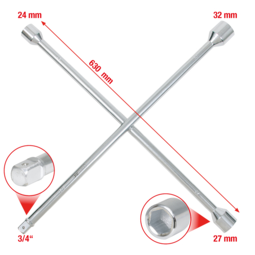Chiave a croce per camion