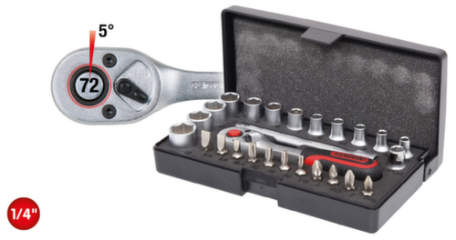 Set di chiavi a bussola da 1/4"