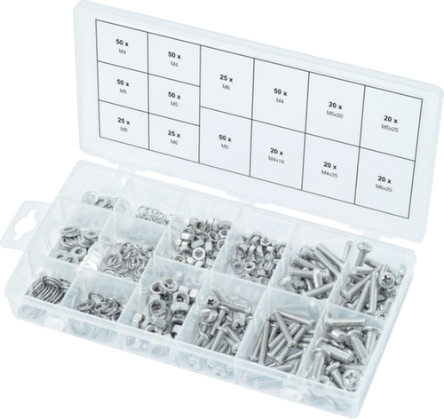 Assortimento di viti a testa cilindrica