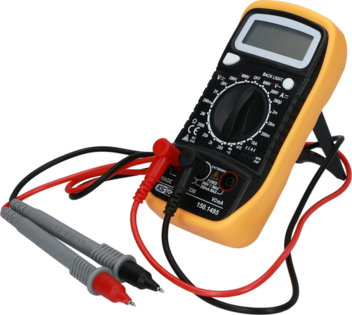 Multimetro digitale con sonde di prova