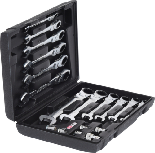 GEARplus Set di chiavi a cricchetto articolate