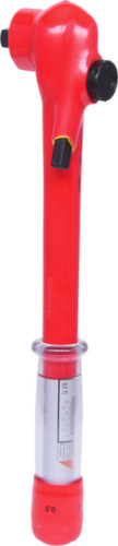 Chiave dinamometrica da 1/2" con isolamento protettivo e testa a cricchetto reversibile