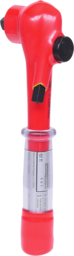 Chiave dinamometrica da 1/2" con isolamento protettivo e testa a cricchetto reversibile