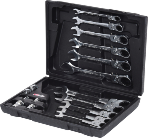 GEARplus Set di chiavi a cricchetto articolate