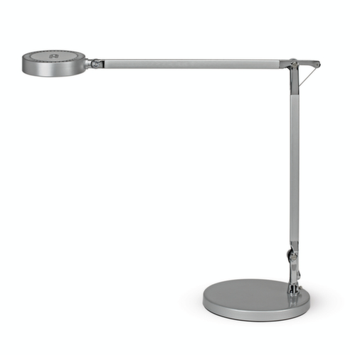 MAUL lampada per scrivania LED MAULgrace colour vario con temperatura di colore regolabile, luce da bianco freddo a bianco caldo, argento
