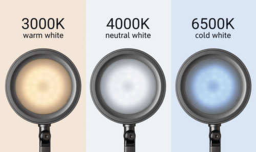 MAUL lampada per scrivania LED MAULgrace colour vario con temperatura di colore regolabile, luce da bianco freddo a bianco caldo, argento