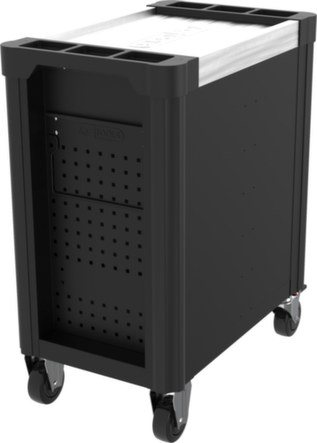 PERFORMANCEplus P10 BLACK/ROT Carrello da officina con 8 cassetti