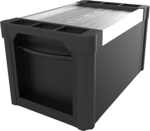 PERFORMANCEplus BLACK/ROT Carrello da officina con 4 cassetti