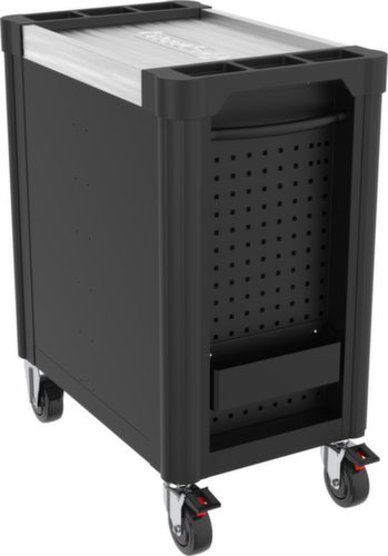 PERFORMANCEplus P10 BLACK/ROT Carrello da officina con 8 cassetti