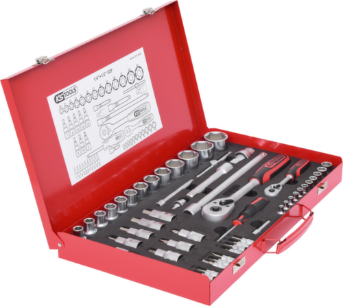 Set di chiavi a bussola 1/4"+1/2"