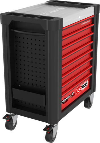 PERFORMANCEplus P10 BLACK/ROT Carrello da officina con 8 cassetti