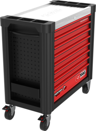 PERFORMANCEplus P25 BLACK/ROT Carrello da officina con 8 cassetti