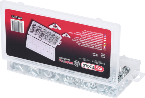 Assortimento di dadi ad alette