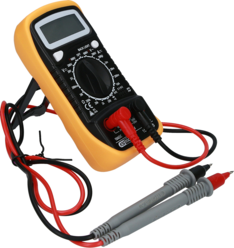 Multimetro digitale con sonde di prova