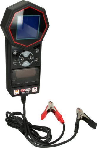 Tester digitale della batteria e del sistema di ricarica da 12V / 24V con stampante integrata