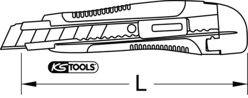 Coltello universale con lama a scatto 18 mm