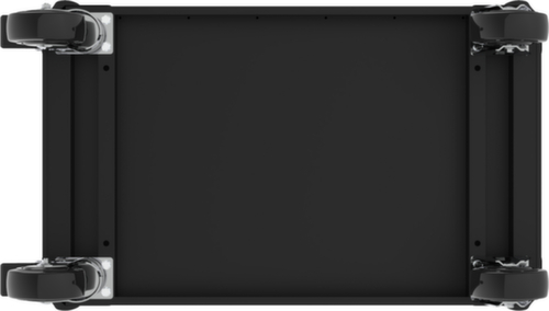 PERFORMANCEplus P10 BLACK/ROT Carrello da officina con 8 cassetti