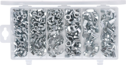 Assortimento di dadi ad alette