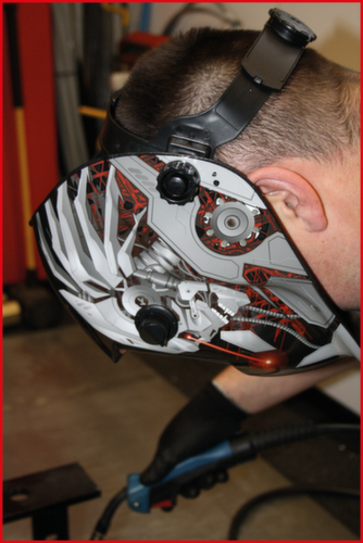 Casco di sicurezza per saldatura