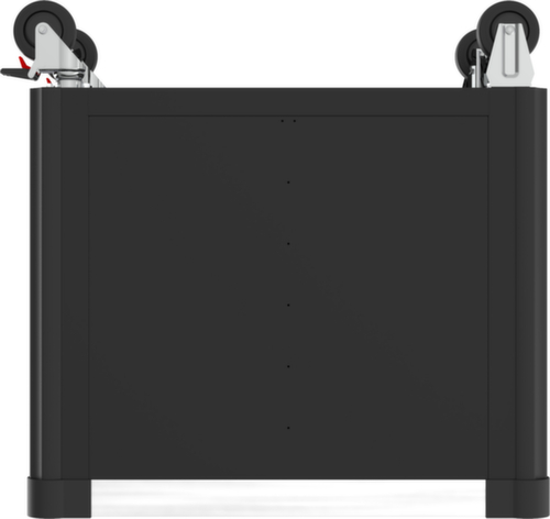 PERFORMANCEplus P25 BLACK/ROT Carrello da officina con 8 cassetti