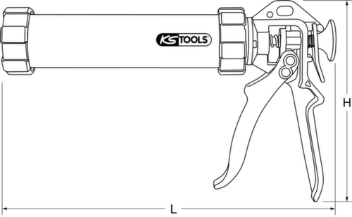Pistola a cartuccia manuale 310 ml