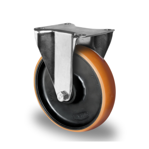 Cascoo Ruota fissa, carico massimo 400 kg, gommatura in poliuretano