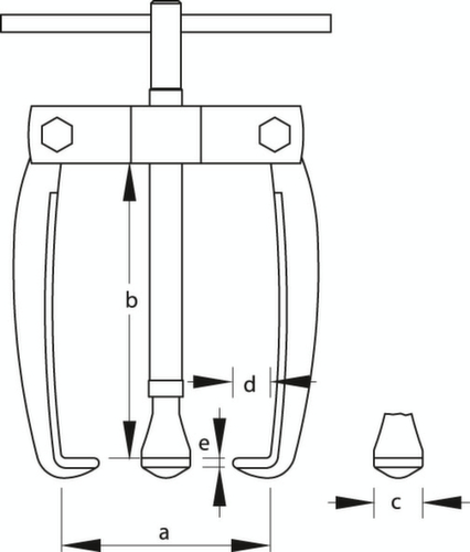 1.19/01 Estrattore per terminali a 3 bracci 70x70 mm