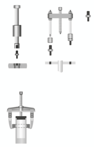 1,80/1 Set di pezzi di spinta del mandrino Ø 25-64 mm