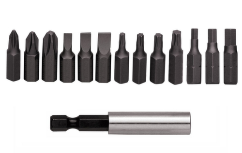 R33005014 Scatola bit 1/4 PH+SL+TX+6-quadro+porta bit 14 pezzi